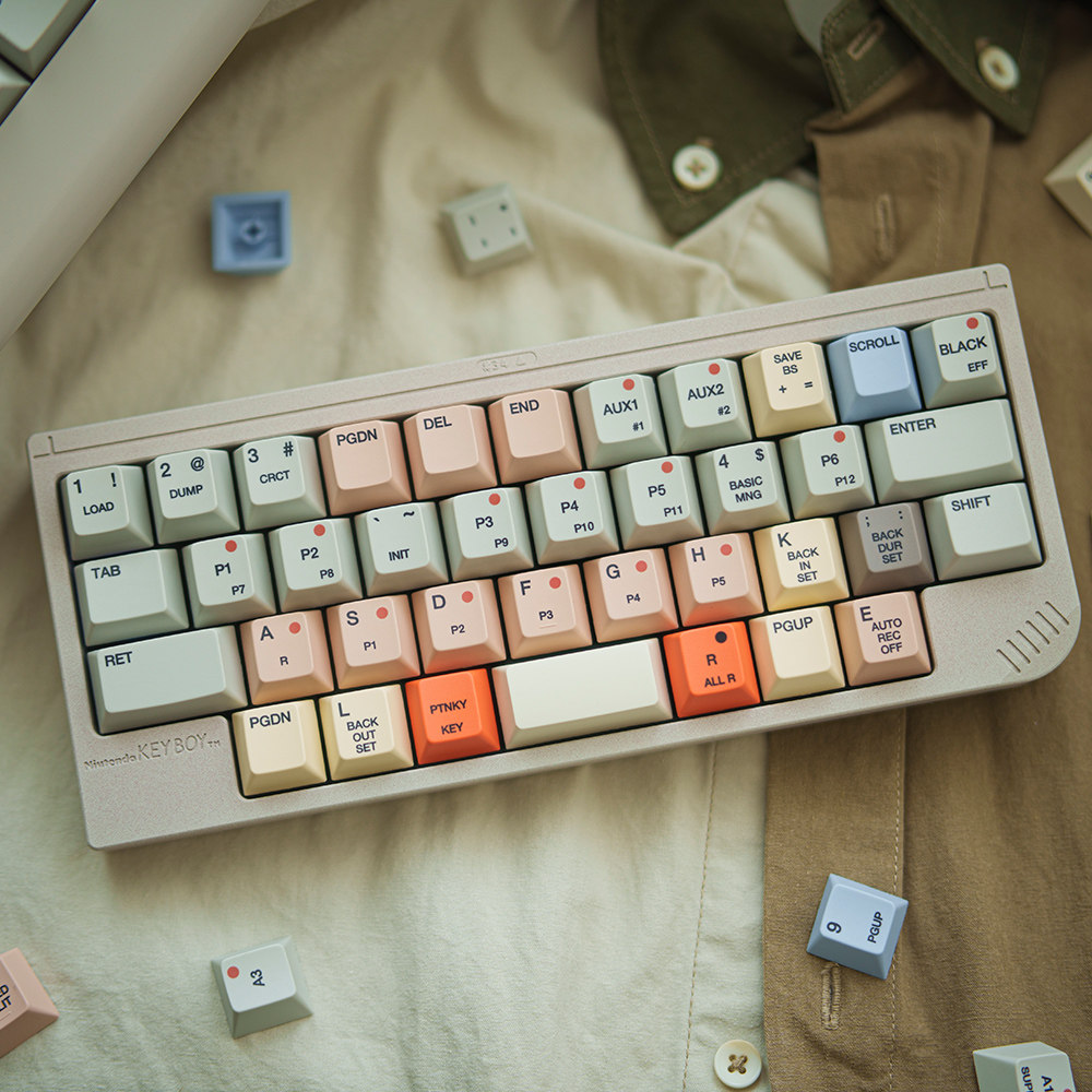 Retro Gaming Laptop - FBB Keycaps S9000 Retro Style For