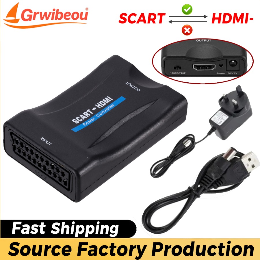 Scart To Hdmi - 1080P SCART To HDMI-compatible Video Audio
