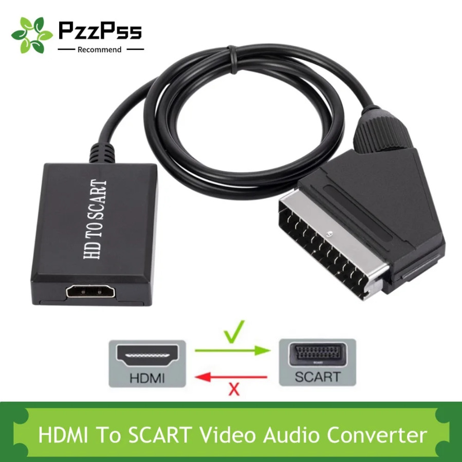 Scart To Hdmi - HDMI-Compatible to Scart Converter HDMI-Compatible Input