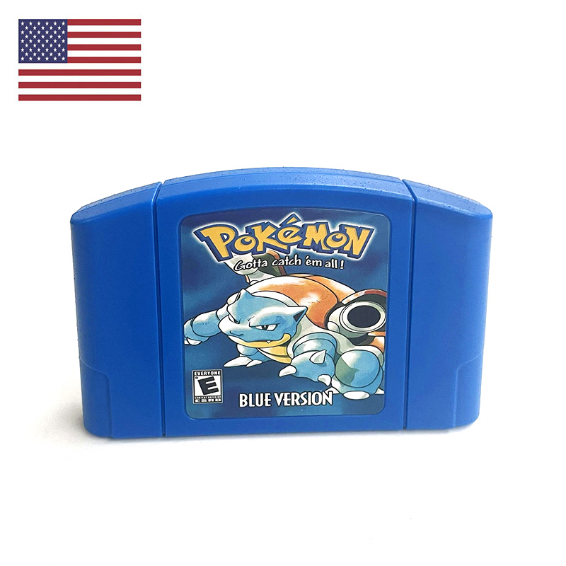 Retro Gaming Fun - USA NTSC Version English Pokemon Blue
