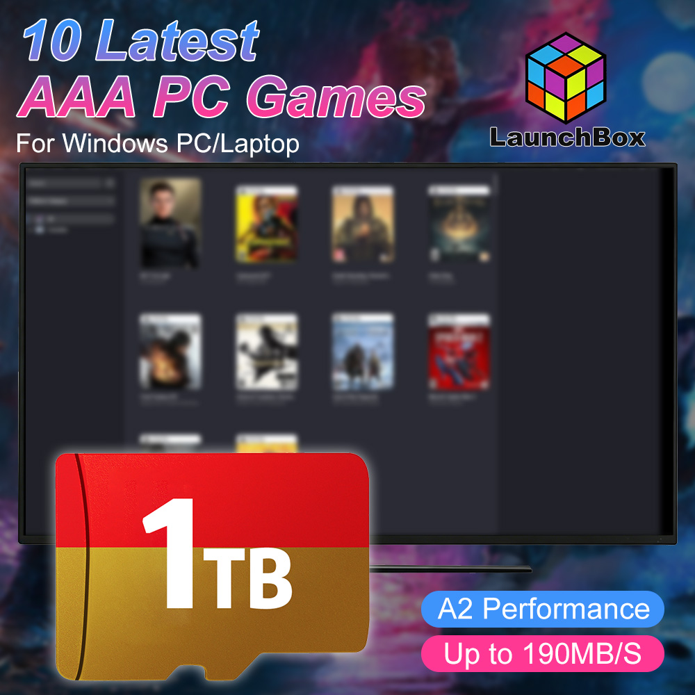 Retro Gaming For Windows - JMachen 1TB Game TF Card Built