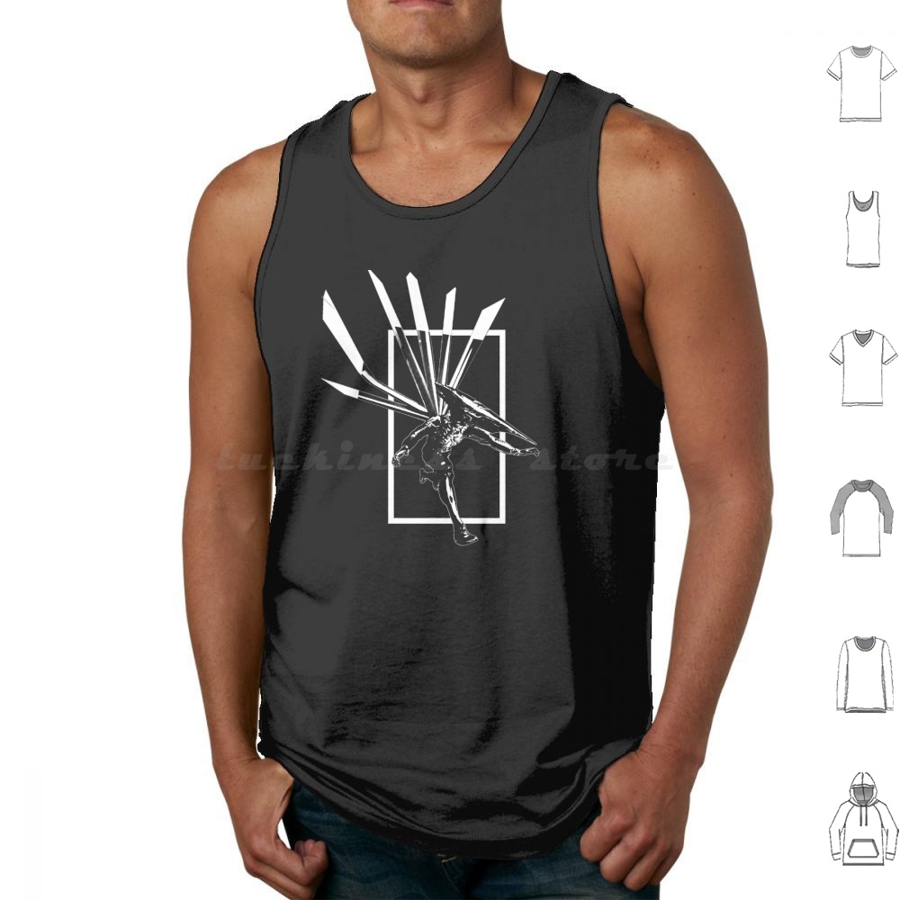 Retro Gaming For Windows - Retro Mdk-Black Tank Tops Print Cotton