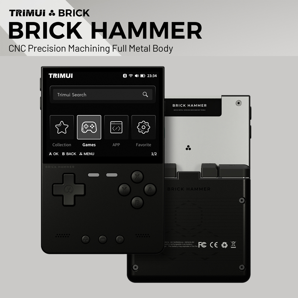 Retro Gaming Laptop - Metal Body Trimui Brick Hammer Console