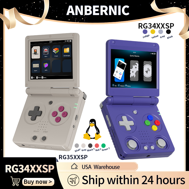 Anbernic RG34XXSP RG35XXSP Fli - Retro Gaming Mobile 评论和价格