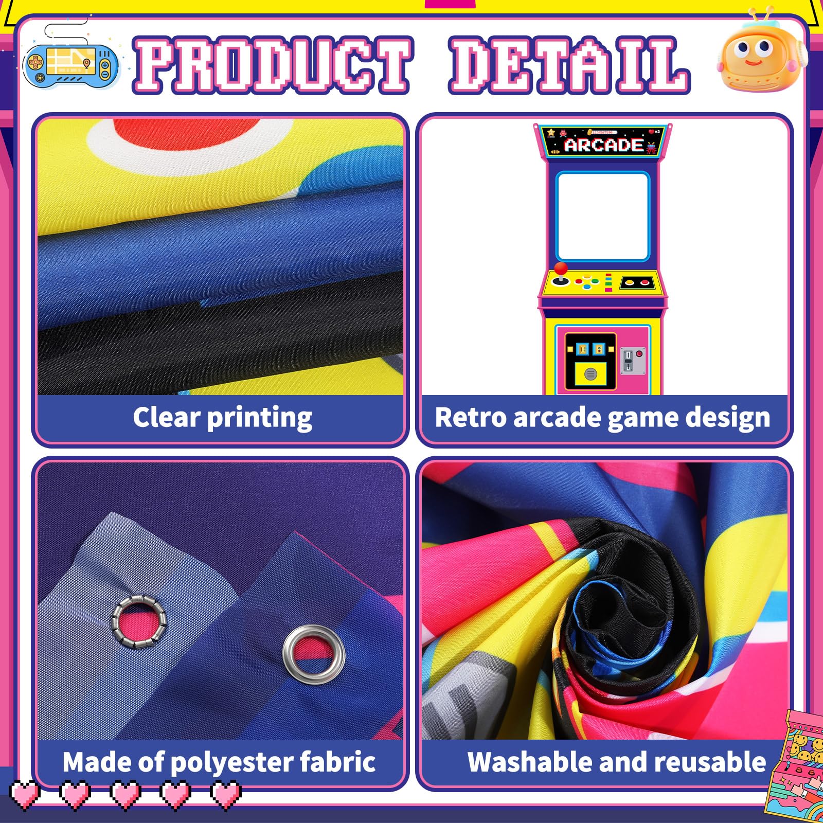 Retro Video Gaming Fabric Arca - Retro Gaming Events 评论和价格