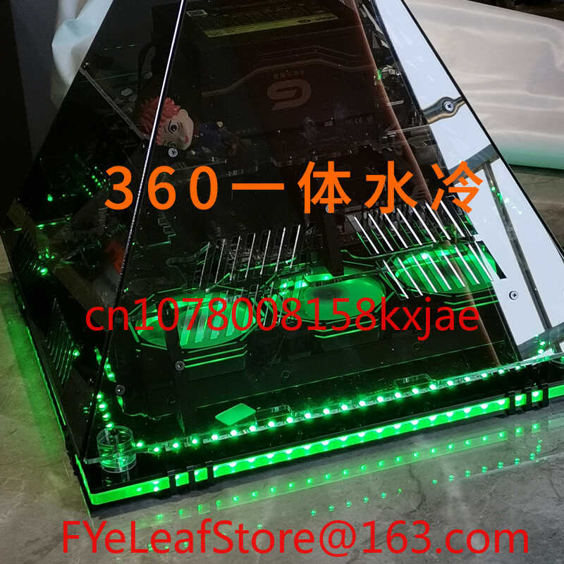 Black Crystal Pyramid Chassis  - Retro Gaming Pc Case 评论和价格