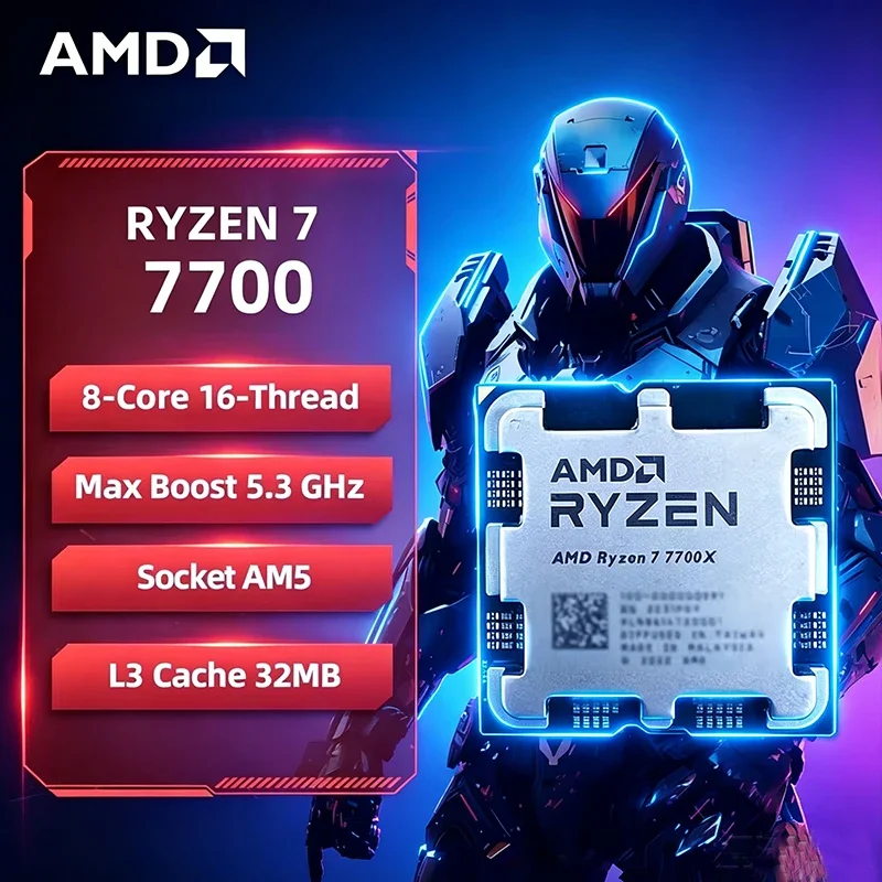 AMD Ryzen 7 7700 R7 7700 CPU 8 - Amd Cpu Ryzen 7 评论和价格