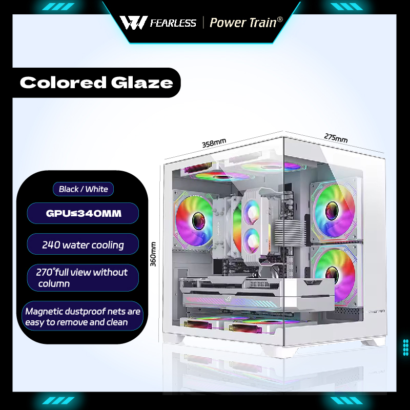 Power Train Coloured Glaze MAT - Retro Gaming Pc Case 评论和价格
