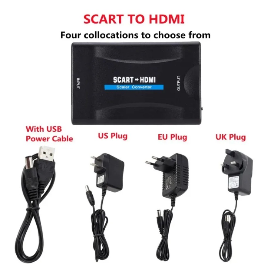 1080P SCART To HDMI-compatible - Scart To Hdmi 评论和价格