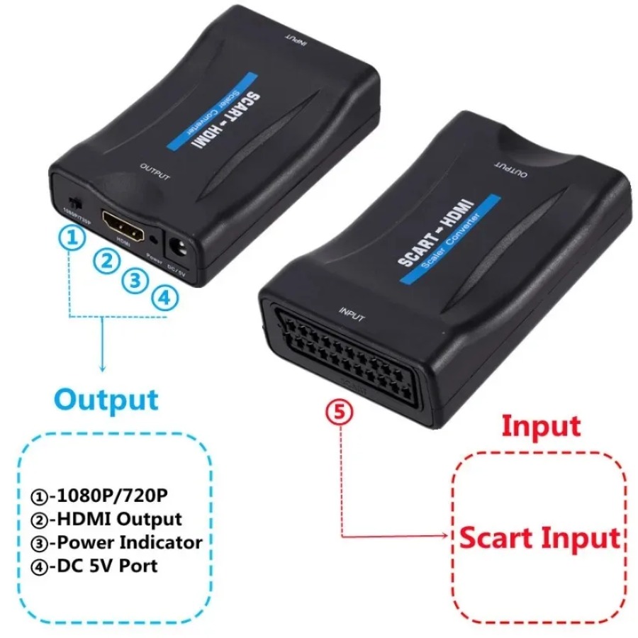 1080P SCART To HDMI-compatible - Scart To Hdmi 评论和价格