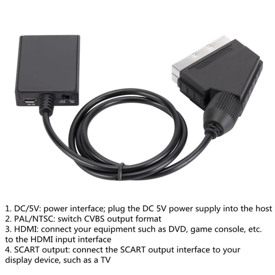 HDMI-Compatible to Scart Conve - Scart To Hdmi 评论和价格