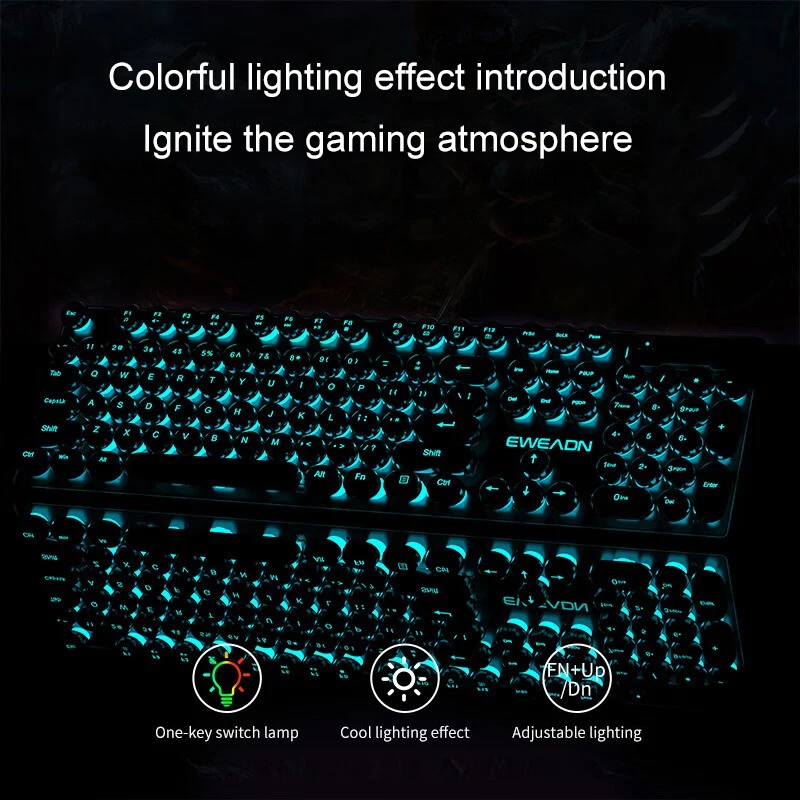 Retro Punk Mechanical Feel Key - Retro Gaming Laptop 评论和价格
