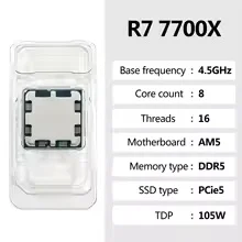 AMD Ryzen 7 7700X R7 7700X 8 C - Amd Cpu Ryzen 7 评论和价格