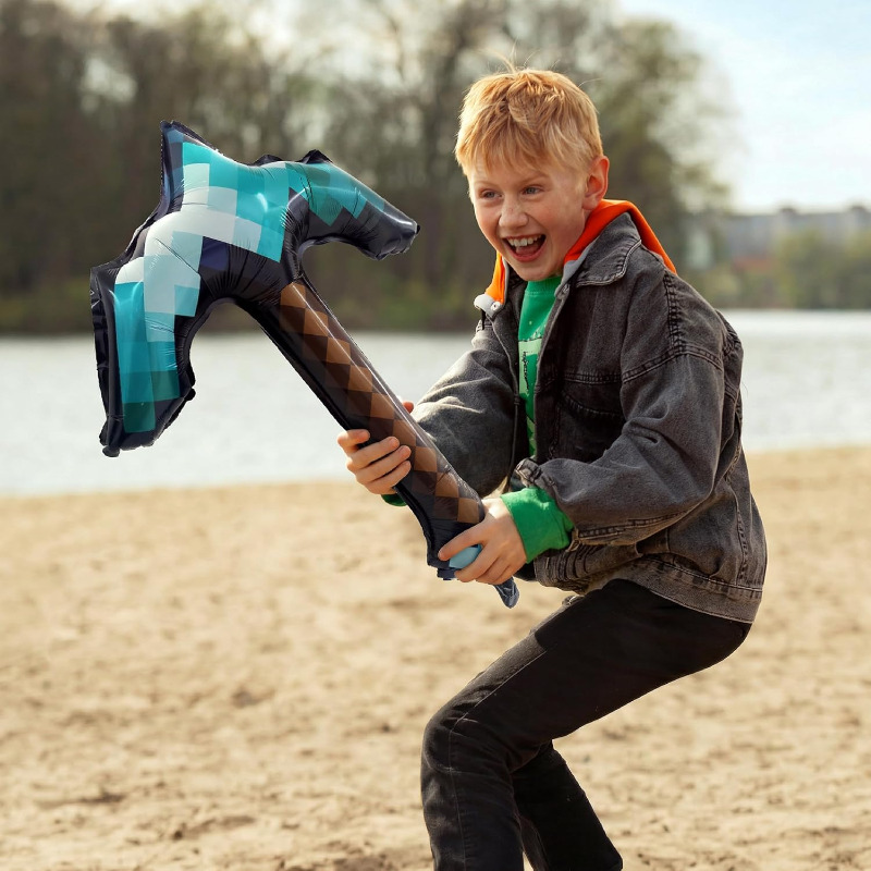 8Pcs Pixel Inflatable Pickaxe  - Retro Gaming Events 评论和价格