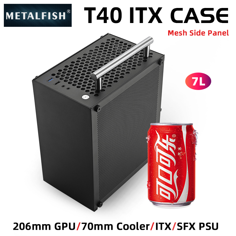 METALFISH T40 Mini ITX Black C - Retro Gaming Pc Case 评论和价格