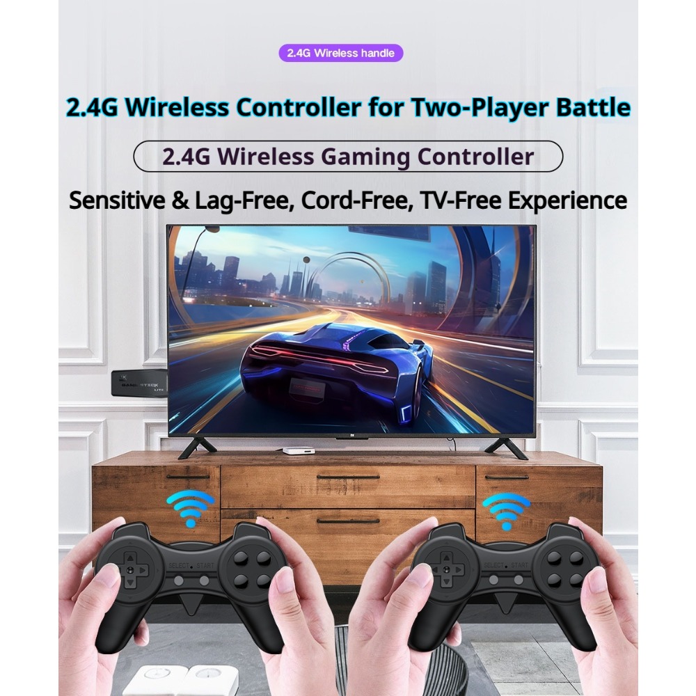 Portable 4K Retro Game Stick C - Retro Gaming Mobile 评论和价格
