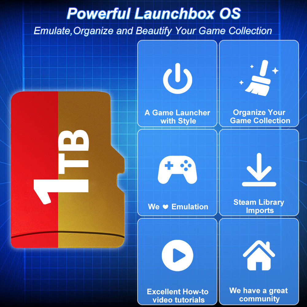 JMachen 1TB Game TF Card Built - Retro Gaming For Windows 评论和价格