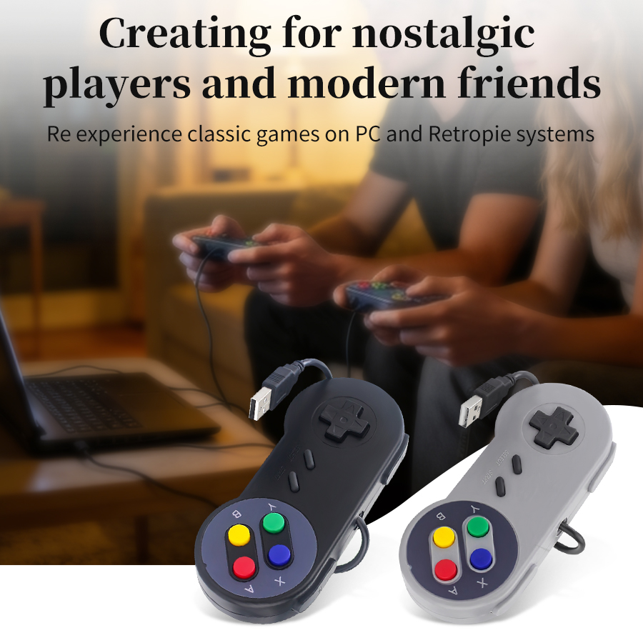 USB Retro Gamepad for PC NESPi - Retro Gaming For Windows 评论和价格