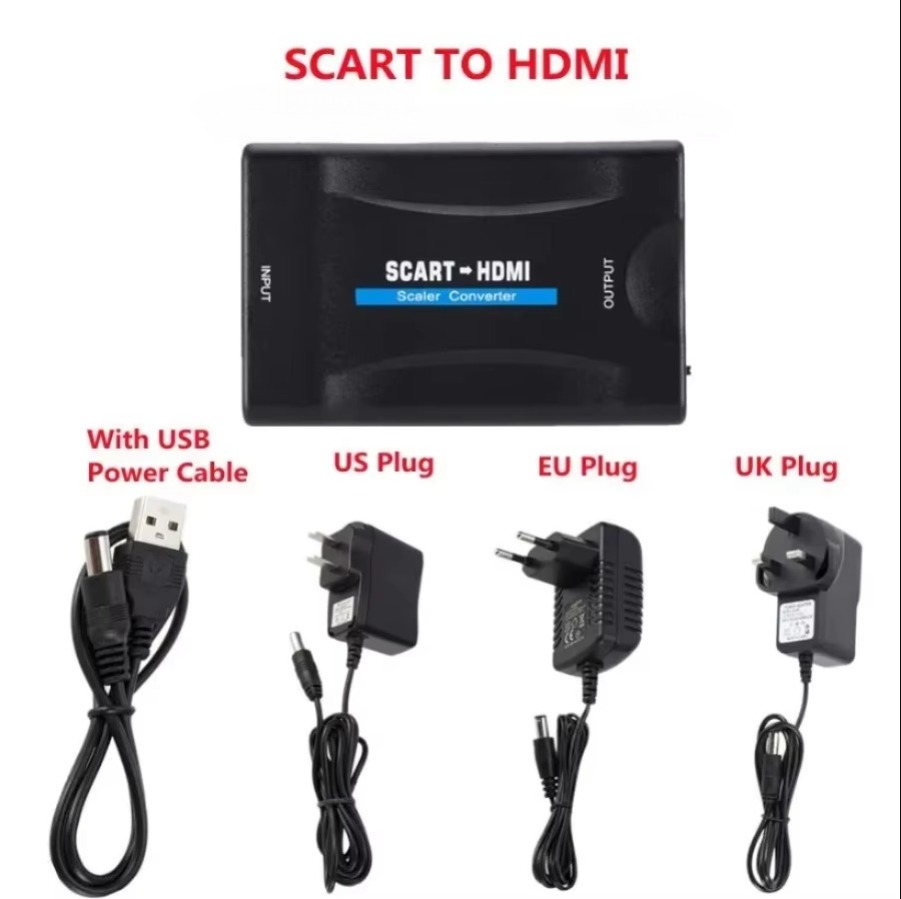 Full HD 1080P SCART to HDMI-co - Scart To Hdmi 评论和价格