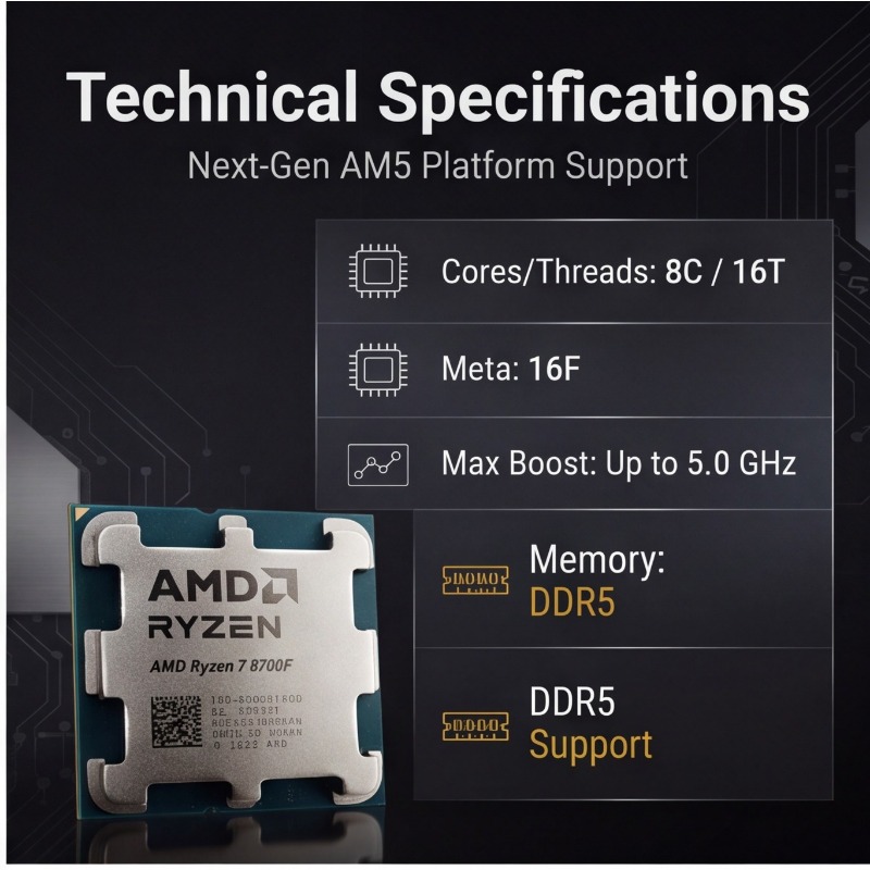 Ryzen 7 8700F Processor 4NM Ma - Amd Cpu Ryzen 7 评论和价格
